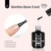 imageBeetles 3Pcs 15ml Builder Nail Gel with No Wipe Top Coat Gel Nail Polish and Base Coat Christmas Set for Nails Shine Finish and Long Lasting Nail Protection UVLED Lamp Needed Gift for Women1 Top  Base  Matte Coat