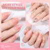 imageBeetles Blooming Gel  Hema Free Clear Blossom Blooming Gel Polish for Spreading Effect DIY Watercolor Floral Print Soak off U V LED Lamp Cure Nail Diy Manicure Art Design GiftPeach Sparkle