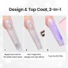 imageBeetles Cat Eye Gel Top Coat2 in 1 Top Coat Gel Nail Polish ampamp Cat Eye Magnetic Effect No Wipe  Shine Finish and Long Lasting Soak Off LED Nail Lamp Nail Art Design Manicure Diy at Home15ml Cat Eye Gel Top Coat