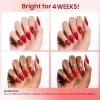 imageBeetles Cat Eye Gel Top Coat2 in 1 Top Coat Gel Nail Polish ampamp Cat Eye Magnetic Effect No Wipe  Shine Finish and Long Lasting Soak Off LED Nail Lamp Nail Art Design Manicure Diy at Home01Red