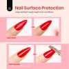 imageBeetles Extra Glossy No Wipe Gel Top Coat 2 Pcs 15ml Super Shiny Clear Glossy Top Coat Gel Nail Polish Soak Off Uv Nail Lamp Nail Salon Manicure DIY Home Gifts for WomenBlooming Gel and Top Coat