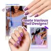 imageBeetles Gel Nail Polish Kit with U V Light 19 Pcs Garden Party Pastel 8 Colors Soak Off Gel Nail Set with Base and Top Coat Sticker accessories All in One Manicure Party FavorsLavender Paradise