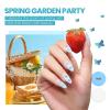 imageBeetles Gel Nail Polish Kit with U V Light 19 Pcs Garden Party Pastel 8 Colors Soak Off Gel Nail Set with Base and Top Coat Sticker accessories All in One Manicure Party Favors1  Spring Garden Party