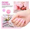 imageBeetles Gel Nail Polish Kit with U V Light 19 Pcs Garden Party Pastel 8 Colors Soak Off Gel Nail Set with Base and Top Coat Sticker accessories All in One Manicure Party Favors1  Spring Garden Party