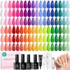 imageBeetles Gel Nail Polish kit with UV Light 108 PCS 55 Colors Valentines Gel Polish Set Base Coat Glossy Matte Glitter Top Coat Gel Polish Glitter Red Green Brown Purple Pink Cat Eye Gel Gift for WomenColorful holidays