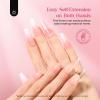 imageBeetles Gel Nail Tips 500Pcs Medium Coffin Pre Shaped Clear Full Cover False Nails Press on for Gel Art Polish Soak Off Lamp Easy Nail Extensions Acrylic3915 Sizes Long Coffin 630pcs
