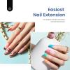 imageBeetles Gel Nail Tips 500Pcs Medium Coffin Pre Shaped Clear Full Cover False Nails Press on for Gel Art Polish Soak Off Lamp Easy Nail Extensions Acrylic04Medium Coffin 500PCSclear kit
