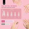 imageBeetles Gel Nail Tips 500Pcs Medium Coffin Pre Shaped Clear Full Cover False Nails Press on for Gel Art Polish Soak Off Lamp Easy Nail Extensions Acrylic3915 Sizes Long Coffin 630pcs