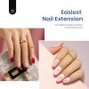 imageBeetles Gel Nail Tips 500Pcs Medium Coffin Pre Shaped Clear Full Cover False Nails Press on for Gel Art Polish Soak Off Lamp Easy Nail Extensions Acrylic11Short Oval 500PCSclear kit