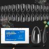 imageBeetles Gel Nail Tips 500Pcs Medium Coffin Pre Shaped Clear Full Cover False Nails Press on for Gel Art Polish Soak Off Lamp Easy Nail Extensions Acrylic32Almond Short 504pcs Clear Nail Tips