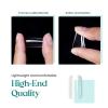 imageBeetles Gel Nail Tips 500Pcs Medium Coffin Pre Shaped Clear Full Cover False Nails Press on for Gel Art Polish Soak Off Lamp Easy Nail Extensions Acrylic36Medium Square 500PCSClear