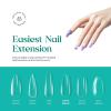 imageBeetles Gel Nail Tips 500Pcs Medium Coffin Pre Shaped Clear Full Cover False Nails Press on for Gel Art Polish Soak Off Lamp Easy Nail Extensions Acrylic37medium Coffin 500pcs Clear