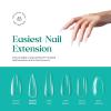 imageBeetles Gel Nail Tips 500Pcs Medium Coffin Pre Shaped Clear Full Cover False Nails Press on for Gel Art Polish Soak Off Lamp Easy Nail Extensions Acrylic39Medium Stiletto 500pcs Clear