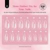 imageBeetles Gel Nail Tips 500Pcs Medium Coffin Pre Shaped Clear Full Cover False Nails Press on for Gel Art Polish Soak Off Lamp Easy Nail Extensions Acrylic38Almond Medium 630pcs Clear Nail Tips