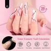 imageBeetles Gel Nail Tips 500Pcs Medium Coffin Pre Shaped Clear Full Cover False Nails Press on for Gel Art Polish Soak Off Lamp Easy Nail Extensions Acrylic3915 Sizes Long Coffin 630pcs