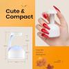 imageBeetles Gel Nail Tips 500Pcs Medium Coffin Pre Shaped Clear Full Cover False Nails Press on for Gel Art Polish Soak Off Lamp Easy Nail Extensions Acrylic20Mini Uv Light
