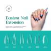 imageBeetles Gel Nail Tips 500Pcs Medium Coffin Pre Shaped Clear Full Cover False Nails Press on for Gel Art Polish Soak Off Lamp Easy Nail Extensions Acrylic36Medium Square 500PCSClear