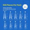 imageBeetles Gel Nail Tips 500Pcs Medium Coffin Pre Shaped Clear Full Cover False Nails Press on for Gel Art Polish Soak Off Lamp Easy Nail Extensions AcrylicLong Coffin 500pcs Clear