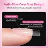 imageBeetles Gel Nail Tips FlatX  Coffin Short 160pcs 16 Sizes PreEtched Half Matte Full Cover Soft Acrylic False Nail Tips Clear Press on Easy DIY Extension Salon for Flat ampamp Natural Nail Beds11Short Coffin 160pcs FlatX Nail Tips