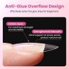 imageBeetles Gel Nail Tips FlatX  Coffin Short 160pcs 16 Sizes PreEtched Half Matte Full Cover Soft Acrylic False Nail Tips Clear Press on Easy DIY Extension Salon for Flat ampamp Natural Nail Beds22Medium Coffin 160pcs FlatX Nail Tips
