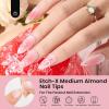 imageBeetles Gel Nail Tips Short Coffin PreEtched Nail Tips 12 Sizes 288 Pcs Full Cover Soft Tips Half Matte False Nails Clear Acrylic Glue on Nails Extension DIY Manicure Gifts for Women13Almond Medium 288pcsEtch X Nail Tips