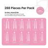 imageBeetles Gel Nail Tips Short Coffin PreEtched Nail Tips 12 Sizes 288 Pcs Full Cover Soft Tips Half Matte False Nails Clear Acrylic Glue on Nails Extension DIY Manicure Gifts for WomenA2Square Long 288pcs Clear Nail Tips
