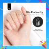 imageBeetles Gel Nail Tips Short Coffin PreEtched Nail Tips 12 Sizes 288 Pcs Full Cover Soft Tips Half Matte False Nails Clear Acrylic Glue on Nails Extension DIY Manicure Gifts for Women000Almond Short 288pcs Etch X Nail Tips