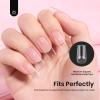 imageBeetles Gel Nail Tips Short Coffin PreEtched Nail Tips 12 Sizes 288 Pcs Full Cover Soft Tips Half Matte False Nails Clear Acrylic Glue on Nails Extension DIY Manicure Gifts for Women34Square Medium 288pcs Etch X Nail Tips