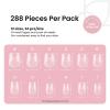 imageBeetles Gel Nail Tips Short Coffin PreEtched Nail Tips 12 Sizes 288 Pcs Full Cover Soft Tips Half Matte False Nails Clear Acrylic Glue on Nails Extension DIY Manicure Gifts for Women32Square Extra Short 288pcs2Etch X Nail Tips