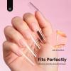 imageBeetles Gel Nail Tips Short Coffin PreEtched Nail Tips 12 Sizes 288 Pcs Full Cover Soft Tips Half Matte False Nails Clear Acrylic Glue on Nails Extension DIY Manicure Gifts for WomenA2Square Long 288pcs Clear Nail Tips