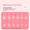 imageBeetles Gel Nail Tips Short Coffin PreEtched Nail Tips 12 Sizes 288 Pcs Full Cover Soft Tips Half Matte False Nails Clear Acrylic Glue on Nails Extension DIY Manicure Gifts for Women82Almond Medium 288pcs Clear Nail Tips