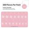 imageBeetles Gel Nail Tips Short Coffin PreEtched Nail Tips 12 Sizes 288 Pcs Full Cover Soft Tips Half Matte False Nails Clear Acrylic Glue on Nails Extension DIY Manicure Gifts for Women11Almond Extra Short 288pcsEtch X Nail Tips
