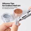 imageBeetles Gel Polish Nail Art Liner Brushes 5Pcs Painting Art Design Pen Set Diamond Application Rhinestone Handle Dotting Drawing Sizes 5 7 9 11 20mm Nail Design Gift for WomenNail Dotting Pen 4in1