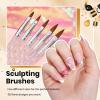 imageBeetles Gel Polish Nail Art Liner Brushes 5Pcs Painting Art Design Pen Set Diamond Application Rhinestone Handle Dotting Drawing Sizes 5 7 9 11 20mm Nail Design Gift for Women31pcs Nail Art Brush Set
