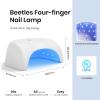 imageBeetles Gel Polish UV LED Nail Lamp Fast Drying Nail Dryer Compact Manicure Light with Timer Setting Sensor Elegant Shell UV Light for Gel Nails DIY Home Gift for HerUV Curing Lamp White Shell