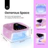 imageBeetles Gel Polish UV LED Nail Lamp Fast Drying Nail Dryer Compact Manicure Light with Timer Setting Sensor Elegant Shell UV Light for Gel Nails DIY Home Gift for HerRhinestones UV Lamp