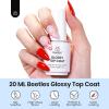 imageBeetles Gel Top Coat  Extra Glossy Top Coat Gel Polish 15ml Shine Finish and Long Lasting Soak Off UV ampamp Nail Lamp DIY Manicure Gift for Women020ml Glossy Top Coat