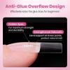 imageBeetles HemaFree Nail Glue for Acrylic Nails Tips TPO Free 2Pcs 10ml Long Lasting Uv Nail Glue for False Nail Tips Clear Press On Nails SkinFriendly U V Light Required14Medium Square 320pcs FlatX Nail Tips