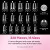 imageBeetles HemaFree Nail Glue for Acrylic Nails Tips TPO Free 2Pcs 10ml Long Lasting Uv Nail Glue for False Nail Tips Clear Press On Nails SkinFriendly U V Light Required14Medium Square 320pcs FlatX Nail Tips