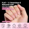 imageBeetles HemaFree Nail Glue for Acrylic Nails Tips TPO Free 2Pcs 10ml Long Lasting Uv Nail Glue for False Nail Tips Clear Press On Nails SkinFriendly U V Light Required11Short Almond 320pcs FlatX Nail Tips