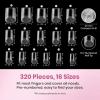 imageBeetles HemaFree Nail Glue for Acrylic Nails Tips TPO Free 2Pcs 10ml Long Lasting Uv Nail Glue for False Nail Tips Clear Press On Nails SkinFriendly U V Light Required13Short Square 320pcs FlatX Nail Tips