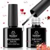 imageBeetles Matte Gel Top Coat for Gel Nail Polish 75ML Chrome Proof Matte Top Coat No Wipe PowderResist Matte Finish for Detail Chrome Nail Powder Painting Long Lasting UV Nail Art002pcs No Wipe Gel Top Coat and Base Coat Set