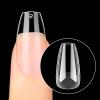imageBeetles Medium Almond Nail Tips 576pcs 12 Sizes PreEtched Soft Gel Nail Tips Half Matte Full Cover False Nail Tips Clear Acrylic Nails Glue on Nails DIY Nail Extension Gift for Women32Coffin Short 576pcs Etch X Nail Tips 