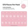 imageBeetles Medium Almond Nail Tips 576pcs 12 Sizes PreEtched Soft Gel Nail Tips Half Matte Full Cover False Nail Tips Clear Acrylic Nails Glue on Nails DIY Nail Extension Gift for Women21Almond Extra Short 576pcs Etch X Nail Tips 