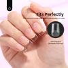 imageBeetles Medium Almond Nail Tips 576pcs 12 Sizes PreEtched Soft Gel Nail Tips Half Matte Full Cover False Nail Tips Clear Acrylic Nails Glue on Nails DIY Nail Extension Gift for Women42Square Short 576pcs Etch X Nail Tips 