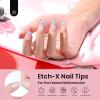 imageBeetles Medium Almond Nail Tips 576pcs 12 Sizes PreEtched Soft Gel Nail Tips Half Matte Full Cover False Nail Tips Clear Acrylic Nails Glue on Nails DIY Nail Extension Gift for Women31Coffin Extra Short 576pcs Etch X Nail Tips 