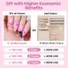 imageBeetles Medium Almond Nail Tips 576pcs 12 Sizes PreEtched Soft Gel Nail Tips Half Matte Full Cover False Nail Tips Clear Acrylic Nails Glue on Nails DIY Nail Extension Gift for Women23Almond Medium 576pcs Etch X Nail Tips