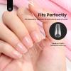 imageBeetles Medium Almond Nail Tips 576pcs 12 Sizes PreEtched Soft Gel Nail Tips Half Matte Full Cover False Nail Tips Clear Acrylic Nails Glue on Nails DIY Nail Extension Gift for Women33Coffin Medium 576pcs Etch X Nail Tips 