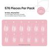 imageBeetles Medium Almond Nail Tips 576pcs 12 Sizes PreEtched Soft Gel Nail Tips Half Matte Full Cover False Nail Tips Clear Acrylic Nails Glue on Nails DIY Nail Extension Gift for Women22Almond Short 576pcs Etch X Nail Tips 