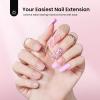 imageBeetles Medium Almond Nail Tips 576pcs 12 Sizes PreEtched Soft Gel Nail Tips Half Matte Full Cover False Nail Tips Clear Acrylic Nails Glue on Nails DIY Nail Extension Gift for Women72Square Medium 576pcs EtchX Nail Kit
